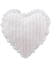 Shabby Chic Signature by Shabby Chic Ruffled Heart Shaped Decorative Pillow
