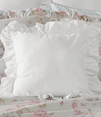Shabby Chic Signature by Shabby Chic White Ruffle Square Decorative Pillow