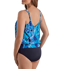 Shape Solver Organic Bloom V-Neck Blouson One Piece Swimsuit