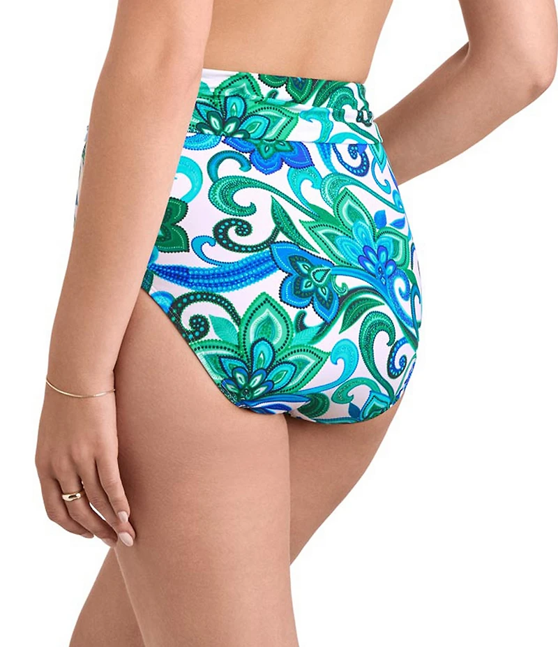 Shape Solver Palm Royale High Waist Pull-On Swim Bottom