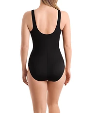 Shape Solver Sport Desert Horizon High Neck One Piece Swimsuit