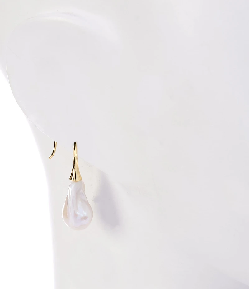 SHASHI Baroque Pearl Large Drop Earrings