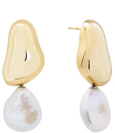 SHASHI Carter Freshwater Pearl Drop Earrings