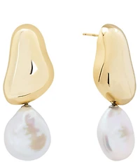 SHASHI Carter Freshwater Pearl Drop Earrings