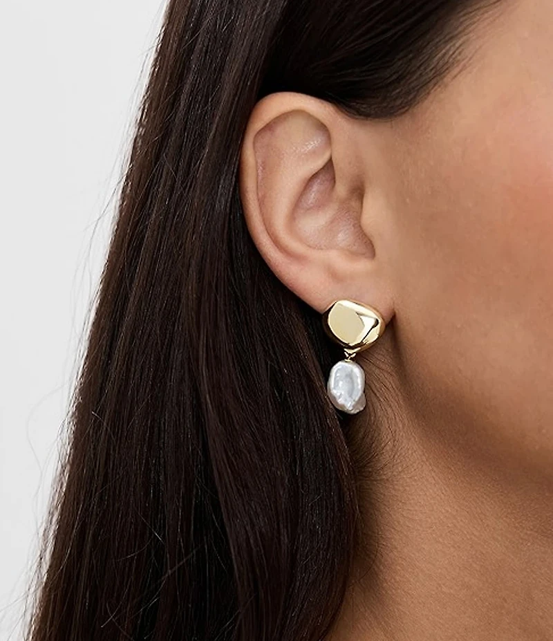 SHASHI Carter Pearl Drop Earrings