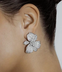 SHASHI Crystal Eden Statement Oversized Drop Earrings