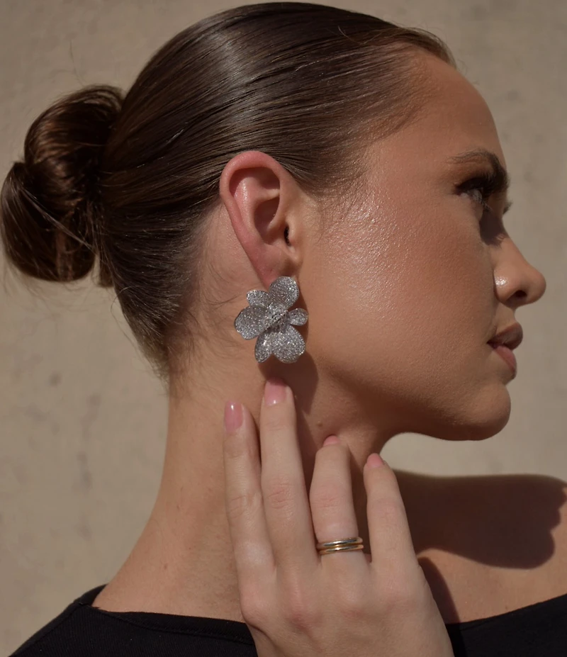 SHASHI Crystal Eden Statement Oversized Drop Earrings