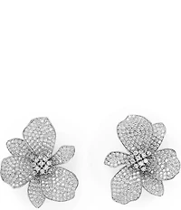 SHASHI Crystal Eden Statement Oversized Chunky Drop Earrings