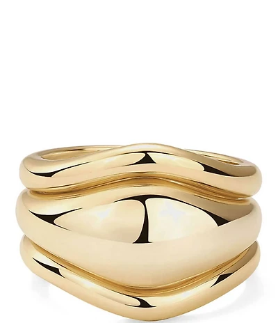 SHASHI Delphine Scuptural Ring Set