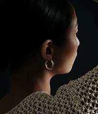 SHASHI Dominique Hoop Earrings