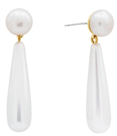 SHASHI Linnea Puffy Pearl Drop Earrings