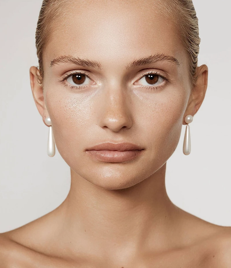 SHASHI Linnea Puffy Pearl Drop Earrings