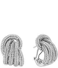 SHASHI Margaux Pave Huggie Hoop Earrings