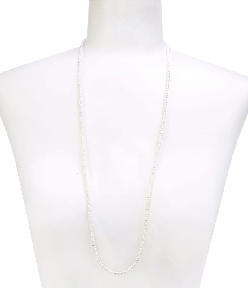 SHASHI Pearl Long Strand Necklace