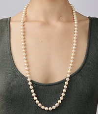 SHASHI Pearl Long Strand Necklace