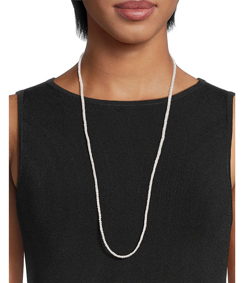 SHASHI Pearl Long Strand Necklace