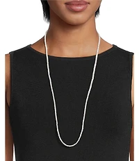 SHASHI Pearl Long Strand Necklace