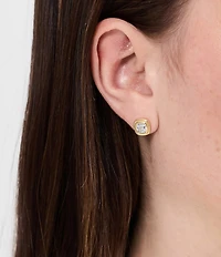 SHASHI Reagan Cushion Stud Earrings