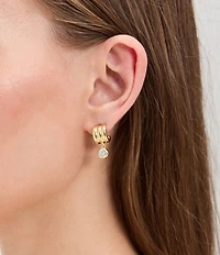 SHASHI Robyn Huggie Huggie Hoop Earrings