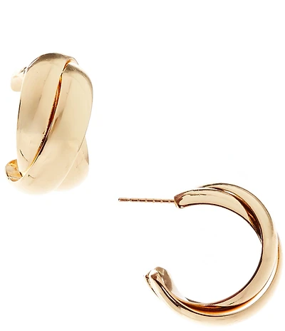 SHASHI Ross Twisted Hoop Earrings