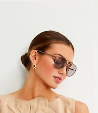 SHASHI Ross Twisted Hoop Earrings