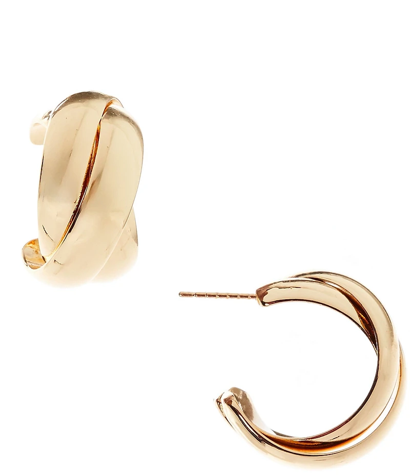 SHASHI Ross Twisted Hoop Earrings