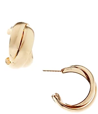 SHASHI Ross Twisted Hoop Earrings