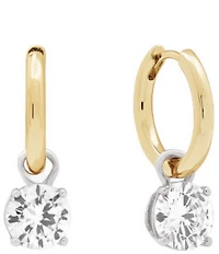 SHASHI Roux Huggie Hoop Drop Earrings