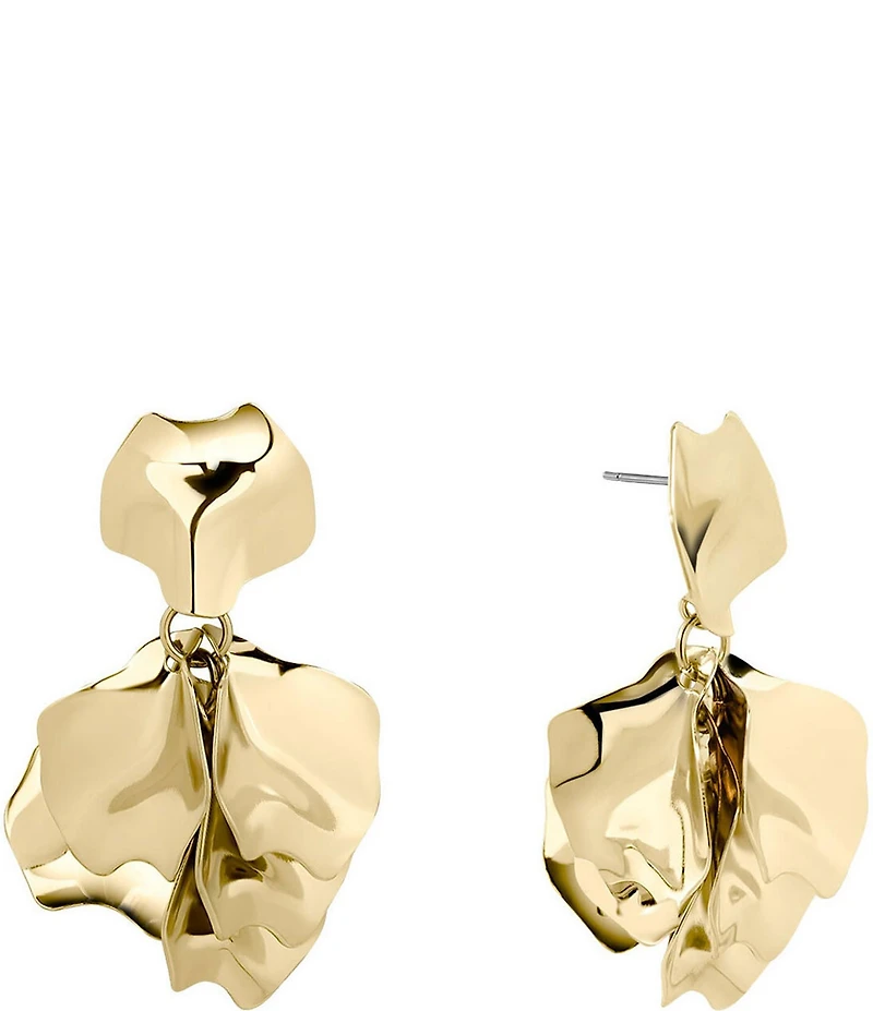 SHASHI Ruellia Sculptural Statement Drop Earrings
