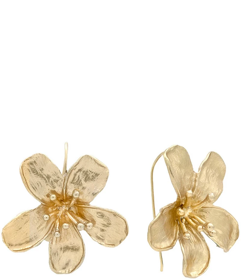 SHASHI Tina Flower Statement Drop Earrings