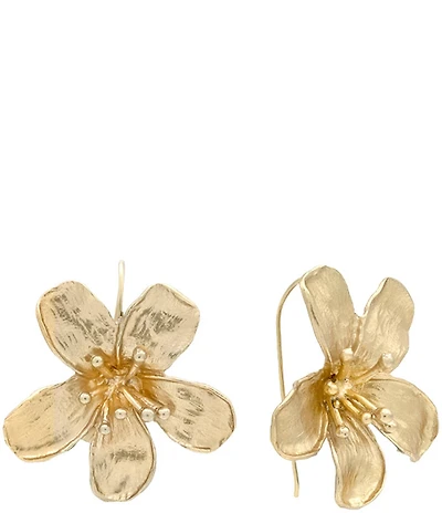 SHASHI Tina Flower Statement Drop Earrings
