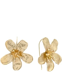 SHASHI Tina Flower Statement Drop Earrings