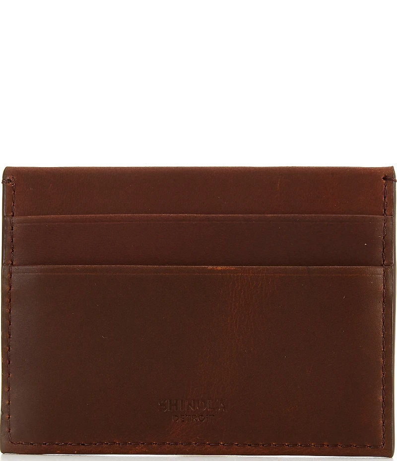 SHINOLA 5 Pocket Leather Card Case