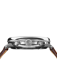 SHINOLA Men's Canfield Chronograph Brown Leather Strap Watch