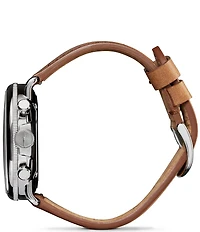 SHINOLA Men's Canfield Model C56 Quartz Chronograph Leather Strap Watch