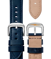 SHINOLA Men's Canfield Quartz Analog Blue Leather Strap Watch