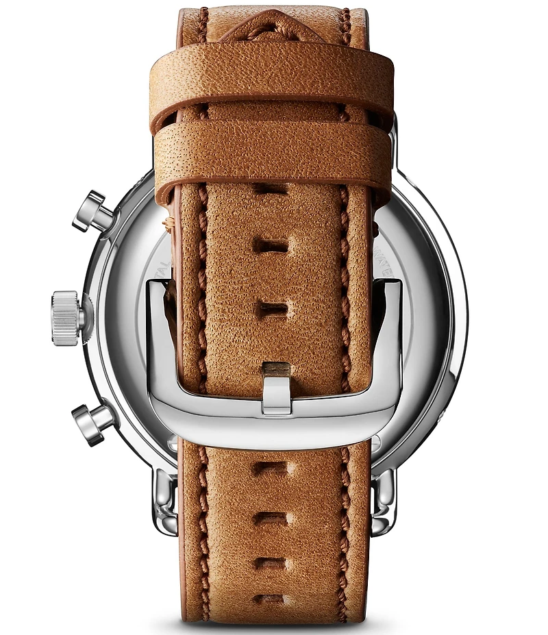 SHINOLA Men's Canfield Sport Chronograph Leather Strap Watch