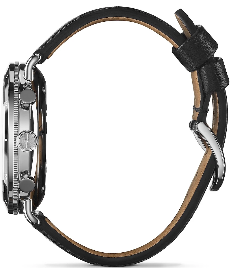SHINOLA Men's Canfield Sport Chronograph Leather Strap Watch