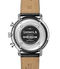 SHINOLA Men's Canfield Sport Chronograph Leather Strap Watch