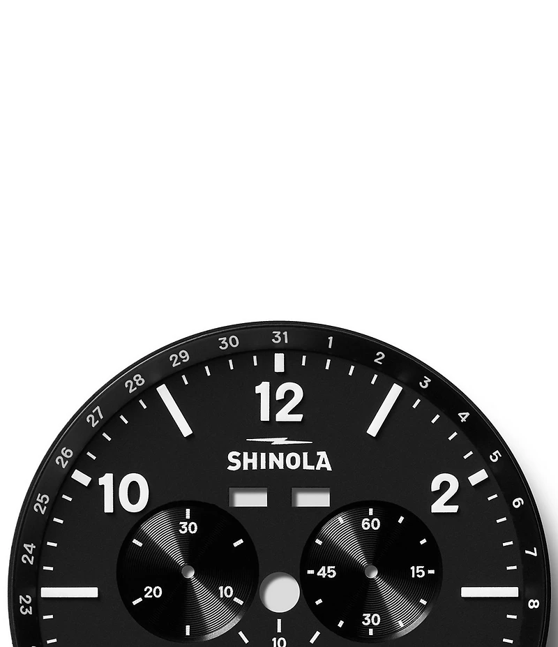 SHINOLA Men's Canfield Sport Chronograph Leather Strap Watch