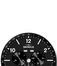 SHINOLA Men's Canfield Sport Chronograph Leather Strap Watch