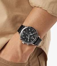 SHINOLA Men's Canfield Sport Chronograph Leather Strap Watch