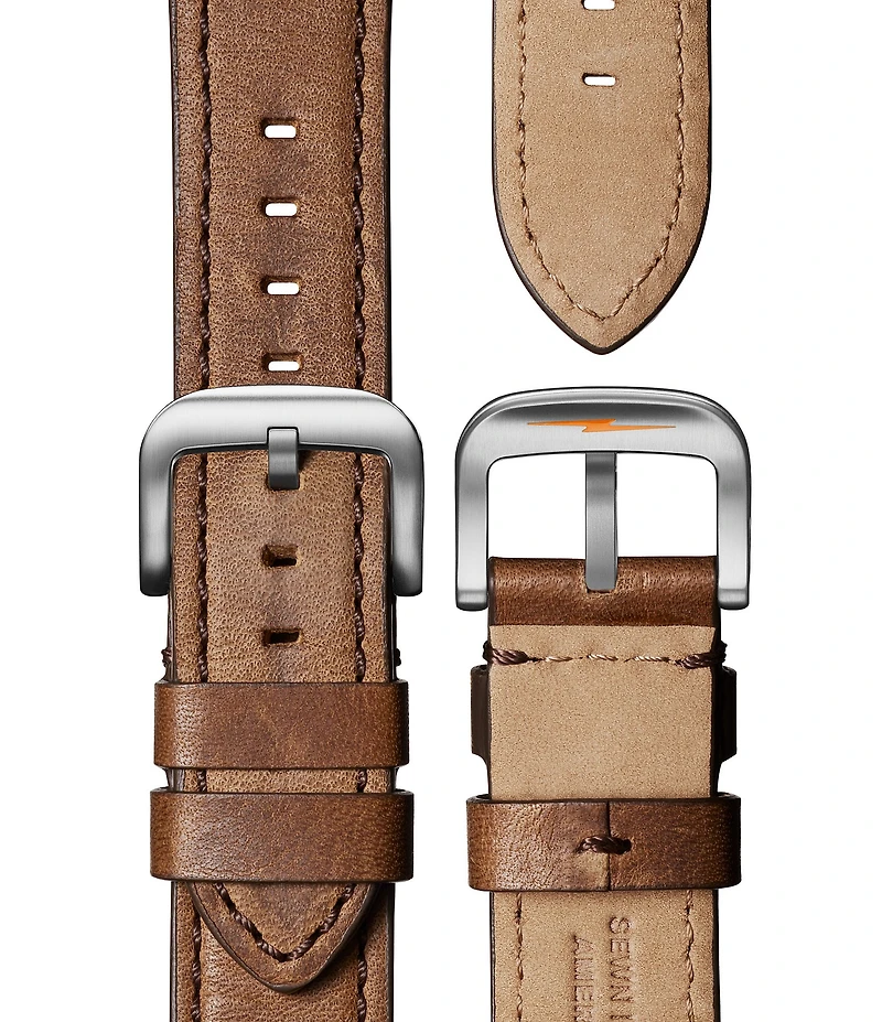 SHINOLA Men's Canfield Sport Chronograph British Tan Leather Strap Watch