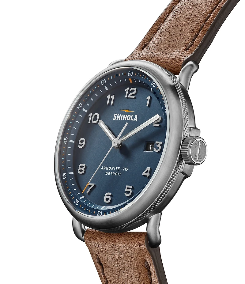 SHINOLA Men's Canfield Sport Chronograph British Tan Leather Strap Watch