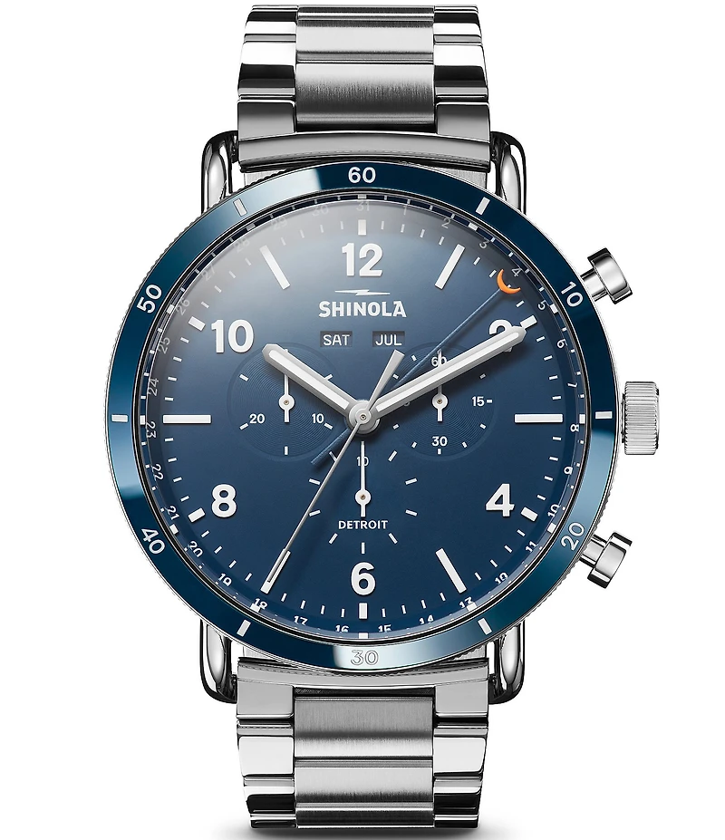 SHINOLA Men's Canfield Sport Chronograph Stainless Steel Bracelet Watch