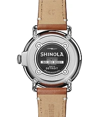 SHINOLA Men's Runwell Quartz Analog Brown Leather Strap Watch