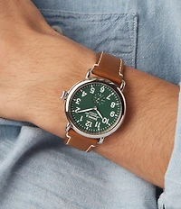 SHINOLA Men's Runwell Quartz Analog Brown Leather Strap Watch