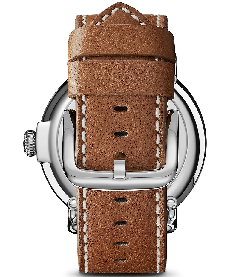 SHINOLA Men's Runwell Quartz Analog Tan Leather Strap Watch