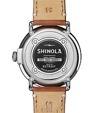 SHINOLA Men's Runwell Quartz Analog Tan Leather Strap Watch