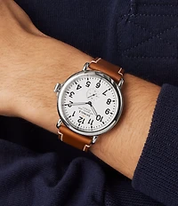 SHINOLA Men's Runwell Quartz Analog Tan Leather Strap Watch